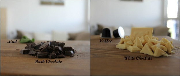 באיזו מילוי תבחרו, גנאש שוקולד לבן וקפה או שוקולד מריר ונענע?